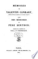 Mémoires ¬de ¬Valentin ¬Conrart ¬et ¬du ¬Père ¬Berthod