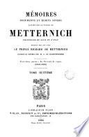 Mémoires, documents et écrits divers, 8