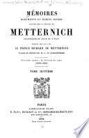 Mémoires, documents et écrits divers laissés: 3. ptie.: La période de repos (1848-1859)