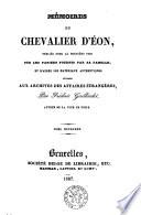 Mémoires du chevalier d'Eon