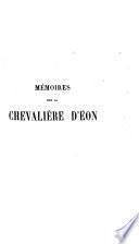 Mémoires du chevalière d'Éon, avec son portrait d'après Latour