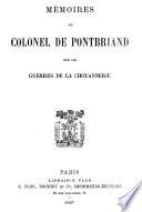 Mémoires du Colonel de Pontbriand sur les guerres de la chouannerie