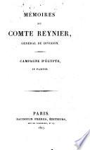 Memoires Du Comte Reynier, General De Division