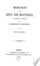 Memoires Du Duc De Rovigo