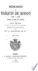Mémoires du marquis de Boissy, 1798-1866