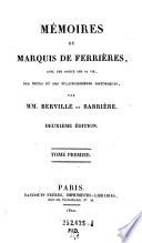 Mémoires du Marquis de Ferrières avec une notice sur sa vie, des notes et des éclaircissements historiques