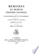 Mémoires du Muséum d'histoire naturelle