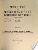 Mémoires du Muséum national d'histoire naturelle