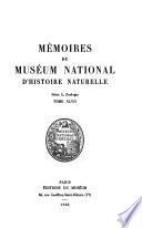 Mémoires du Muséum national d'histoire naturelle