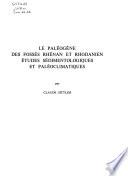 Mémoires du Service de la carte géologique d'Alsace et de Lorraine