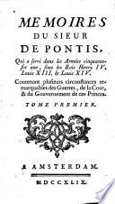 Mémoires ¬du ¬Sieur ¬de ¬Pontis