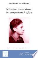 Mémoires du survivant des camps nazis