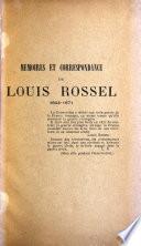 Mémoires et correspondance de Louis Rossel