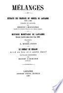 Mémoires et documens