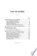 Mémoires et documents