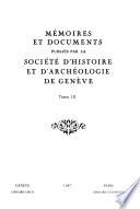 Mémoires et documents