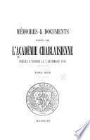 Memoires et documents
