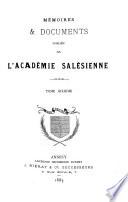 Mémoires et documents publiés par l'Académie salésienne