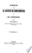 Mémoires et documents publiés par la Société d'histoire de la Suisse romande