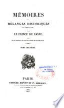Mémoires et mélanges historiques et littéraires