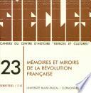 Mémoires et miroirs de la révolution française