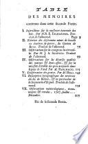 Mémoires et observations
