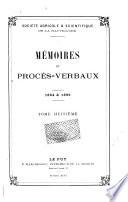 Mémoires et procès-verbaux