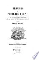 Mémoires et publications de la Société des Sciences, des Arts et des Lettres du Hainaut