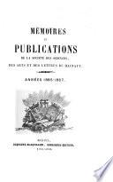 Mémoires et publications de la Société des sciences, des arts et des lettres du Hainaut