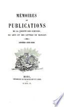 Mémoires et publications de la Société des sciences, des arts et des lettres du Hainaut