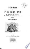 Mémoires et publications de la Société des Sciences, des Arts et des Lettres du Hainaut