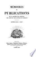 Mémoires et publications de la Société des Sciences, des Arts et des Lettres du Hainaut