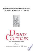 Mémoires et responsabilités de guerre