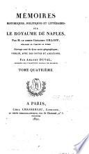 Mémoires historiques, politiques et littéraires sur le royaume de Naples