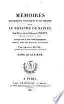 Mémoires historiques, politiques et littéraires sur le royaume de Naples