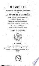 Memoires historiques, politiques et litteraires sur le Royaume de Naples par Gregoire Orloff