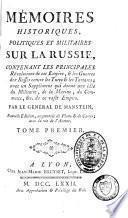 Mémoires historiques, politiques et militaires sur la Russie