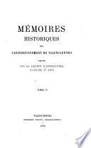 Memoires historiques sur l'arrondissement de Valenciennes