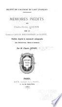 Mémoires inédits de Charles Nicolas Cochin sur le comte de Caylus, Bouchardon, les Slodtz