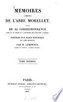 Mémoires (inédits) de l'Abbé Morellet