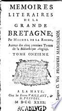 Mémoires litéraires de la Grande Bretagne