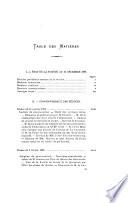 Mémoires pour l'années ...