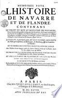 Mémoires pour l'histoire de Navarre et de Flandre