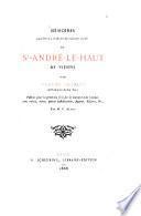 Mémoires pour servir à l'histoire de l'abbaye royale de St-André-le-Haut de Vienne Par Claude Charvet, Archidiacre de La Tour