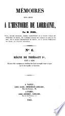 Mémoires pour servir à l'histoire de Lorraine