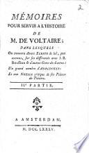 Mémoires pour servir à l'histoire de M. de Voltaire