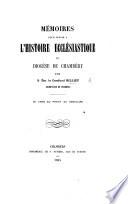 Mémoires pour servir à l'histoire ecclésiastique du diocèse de Chambéry, etc