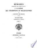 Mémoires présentés par divers savants