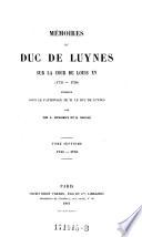 Memoires “du Duc de Luynes”