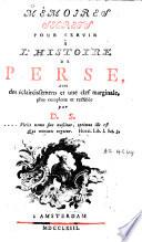 Mémoires secrets pour servir à l'histoire de Perse